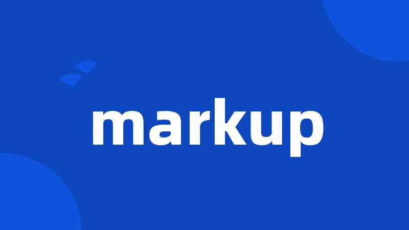 markup