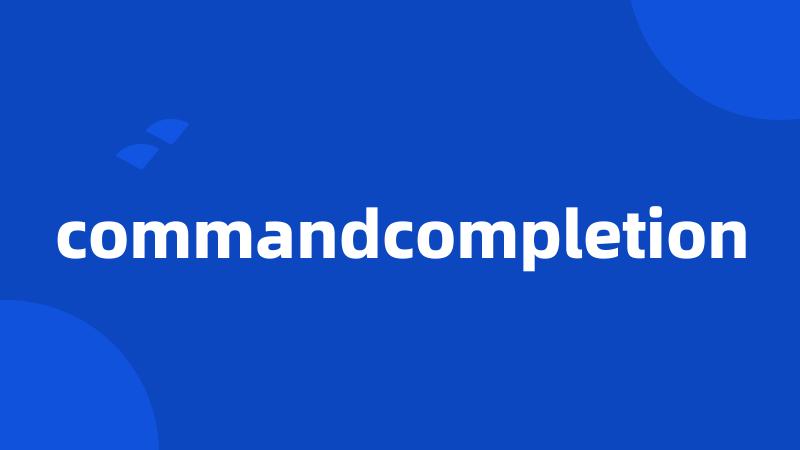 commandcompletion