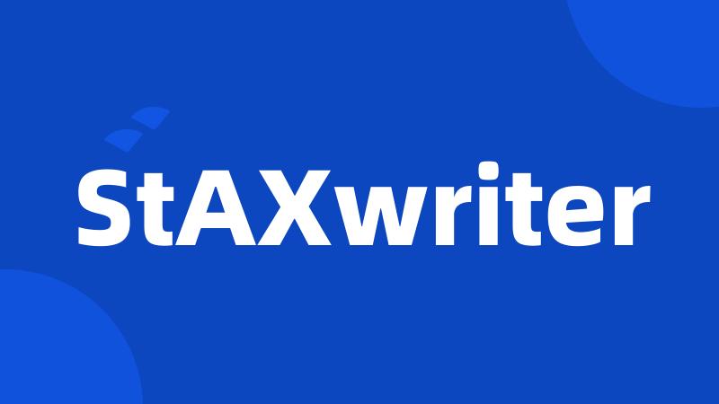 StAXwriter