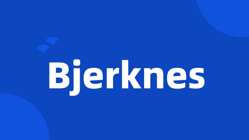 Bjerknes