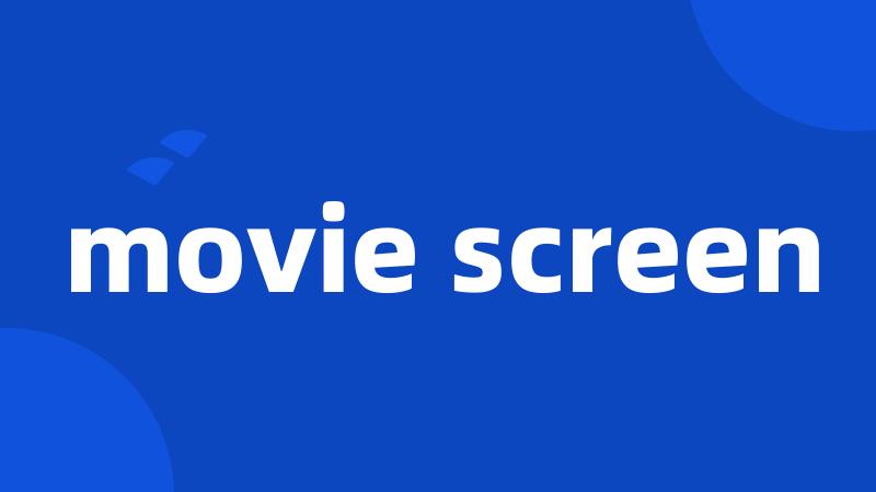 movie screen