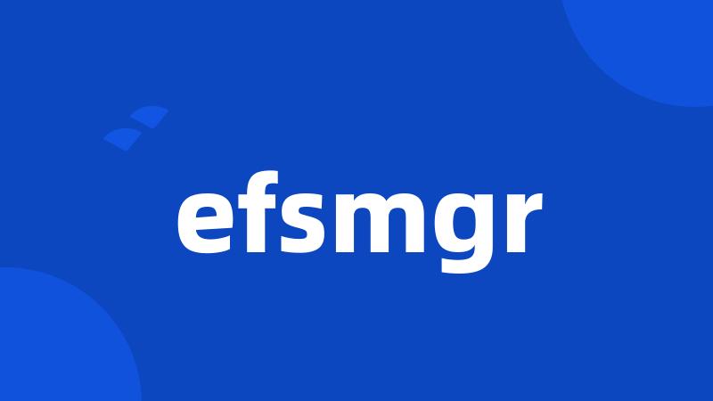 efsmgr