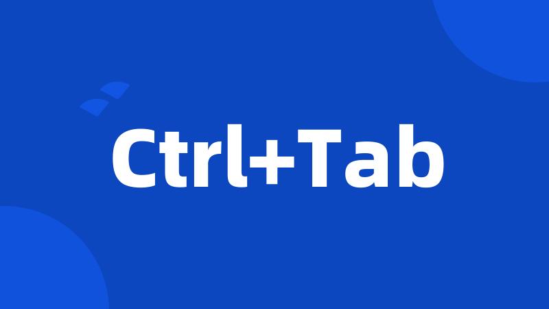 Ctrl+Tab