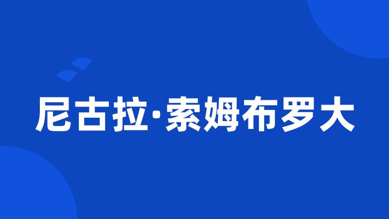 尼古拉·索姆布罗大