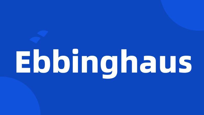 Ebbinghaus