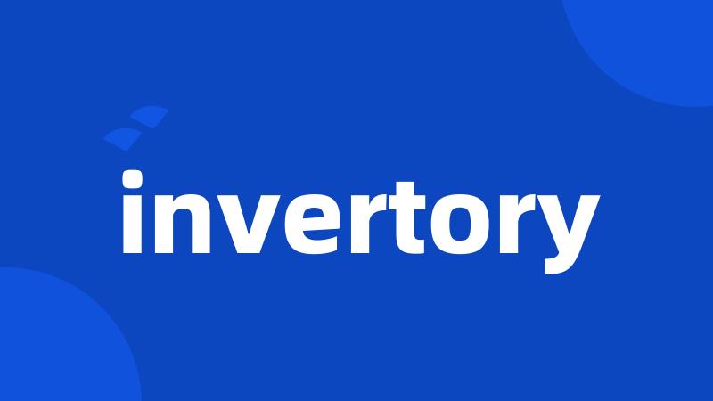 invertory