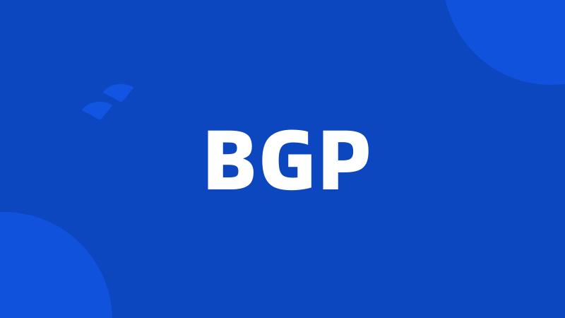 BGP