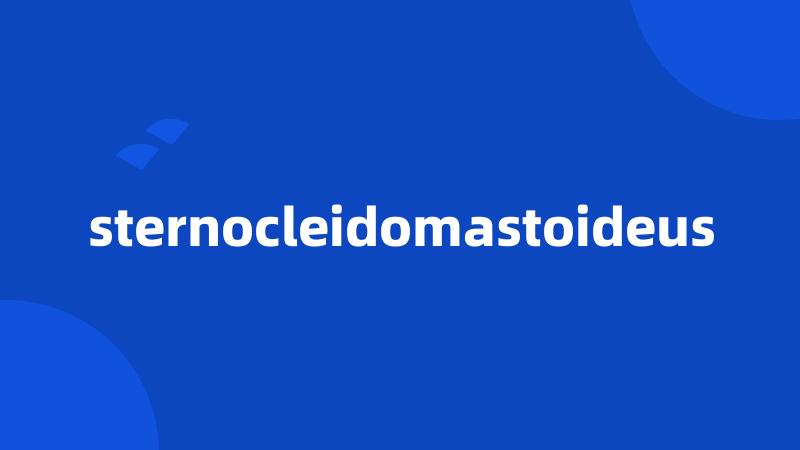 sternocleidomastoideus