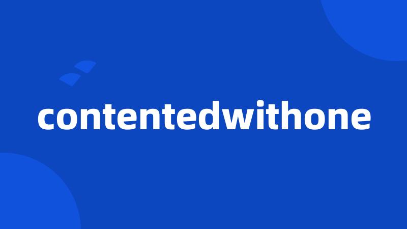 contentedwithone