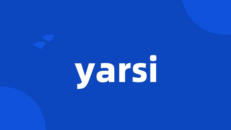 yarsi