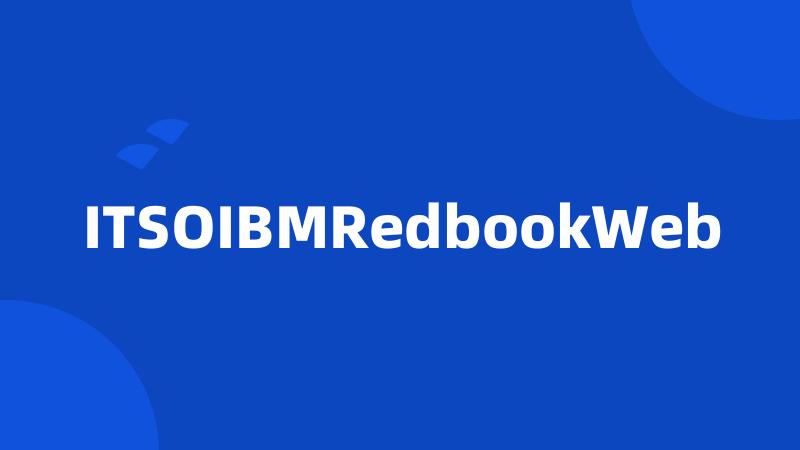 ITSOIBMRedbookWeb