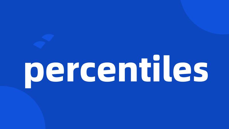 percentiles