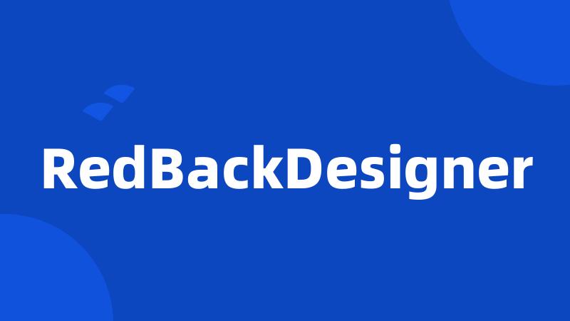 RedBackDesigner