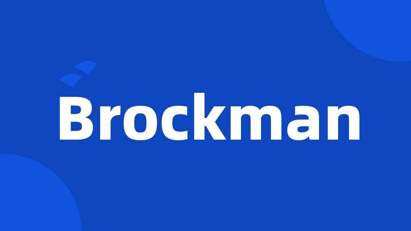 Brockman