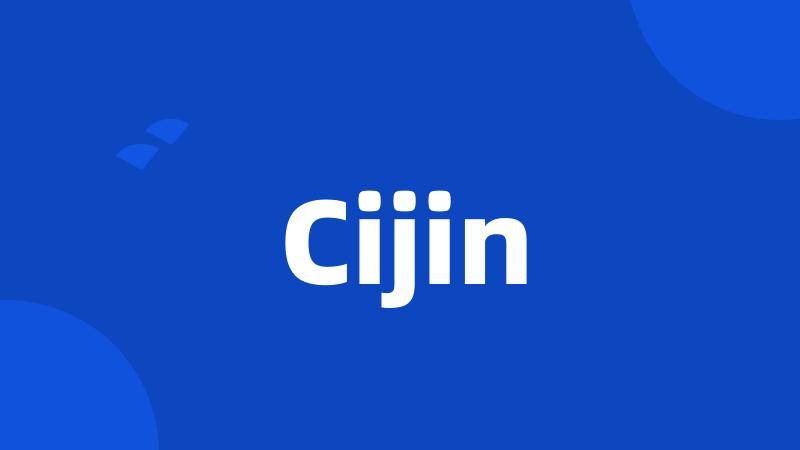 Cijin