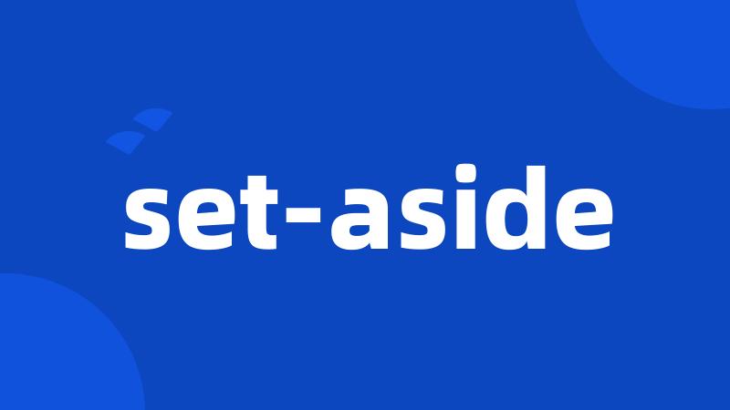 set-aside