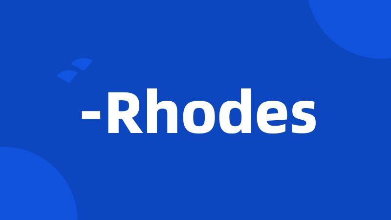 -Rhodes