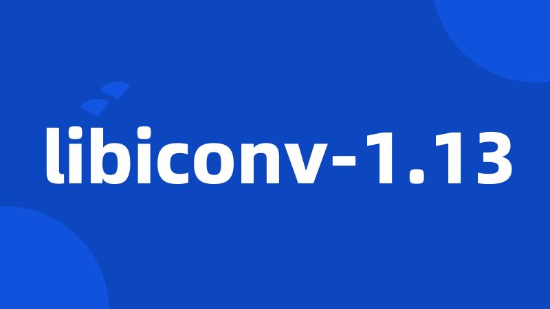 libiconv-1.13