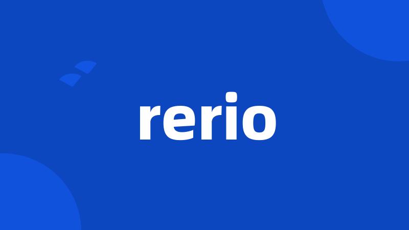 rerio