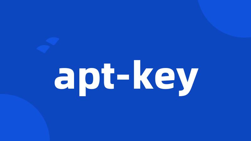 apt-key