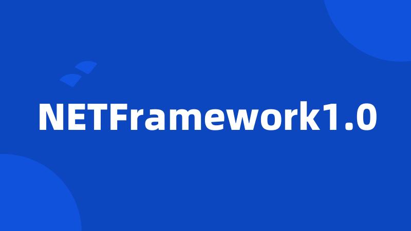 NETFramework1.0