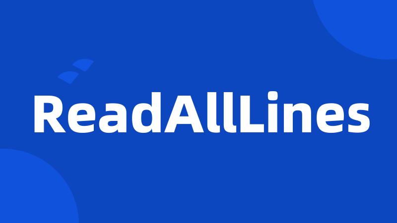 ReadAllLines