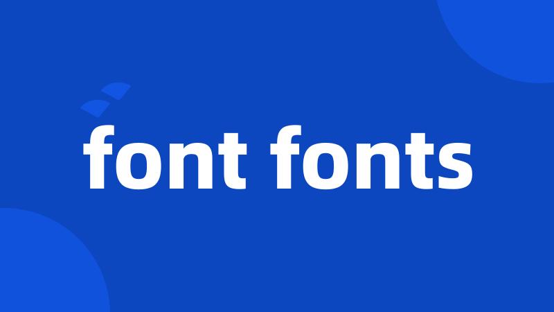 font fonts