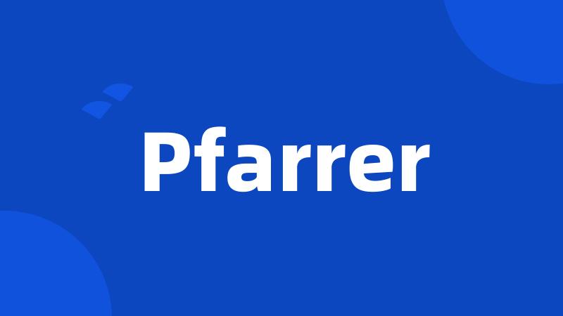 Pfarrer