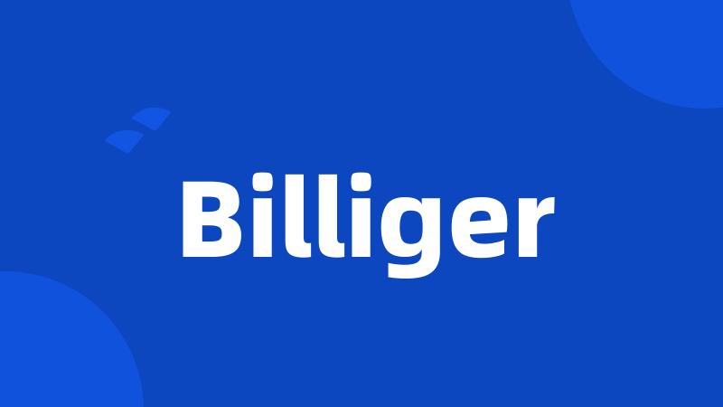 Billiger