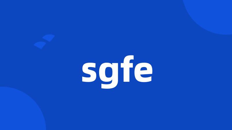 sgfe