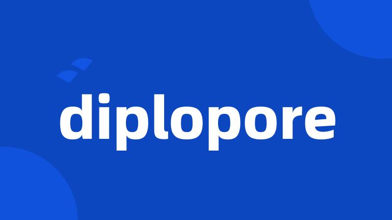 diplopore