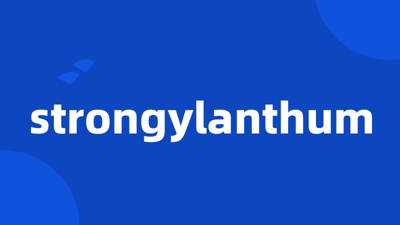 strongylanthum