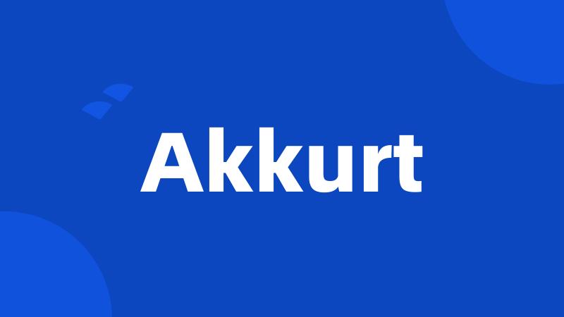 Akkurt