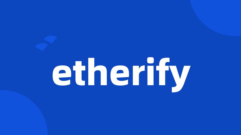 etherify