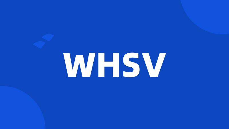 WHSV