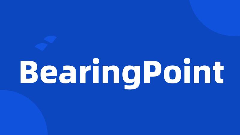 BearingPoint