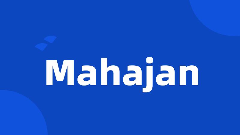 Mahajan