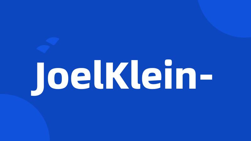 JoelKlein-