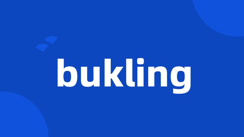 bukling