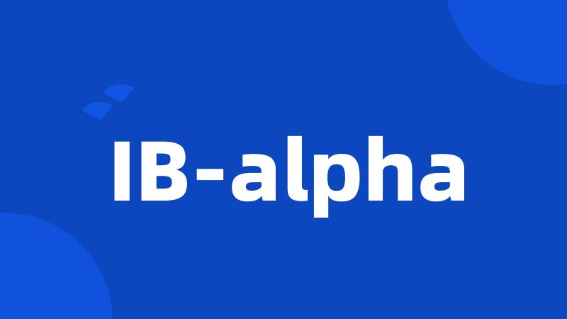 IB-alpha