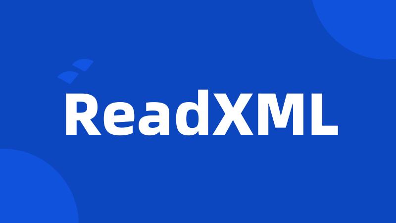 ReadXML