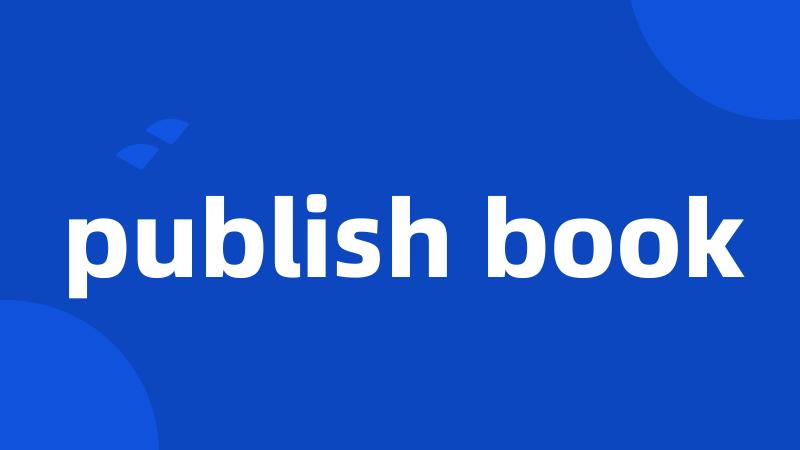 publish book