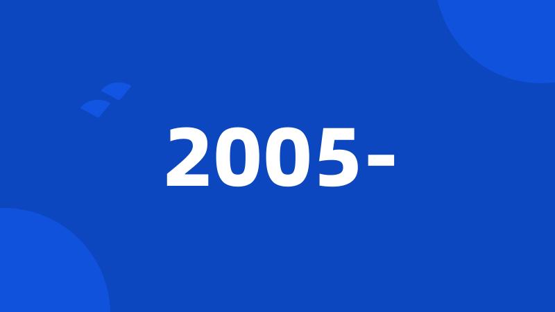 2005-