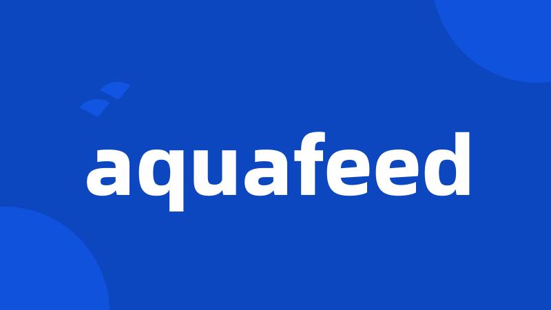 aquafeed