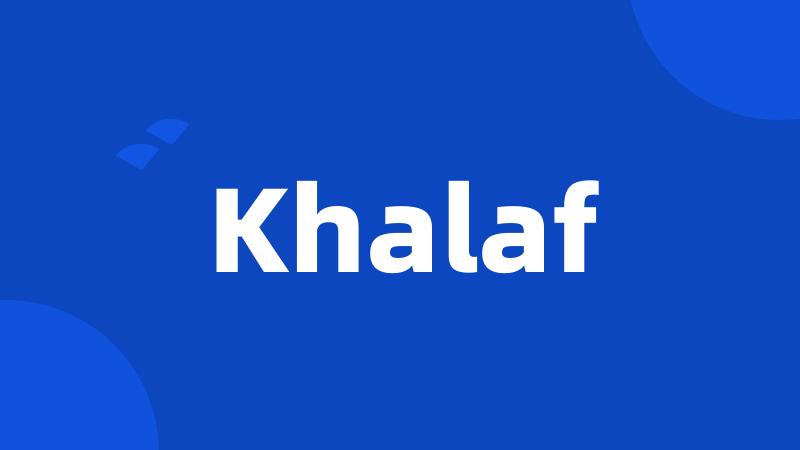 Khalaf