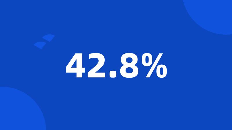 42.8%