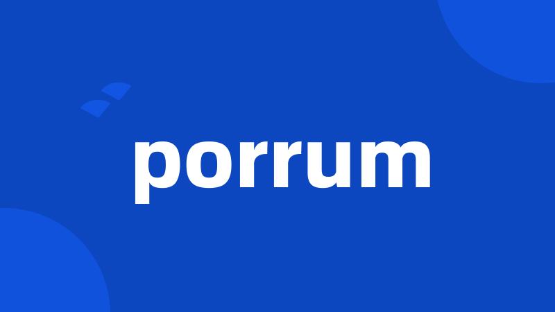 porrum