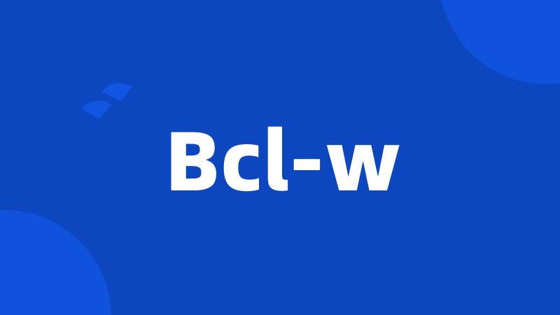 Bcl-w