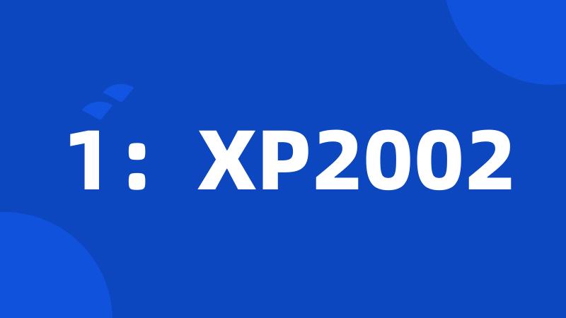 1：XP2002