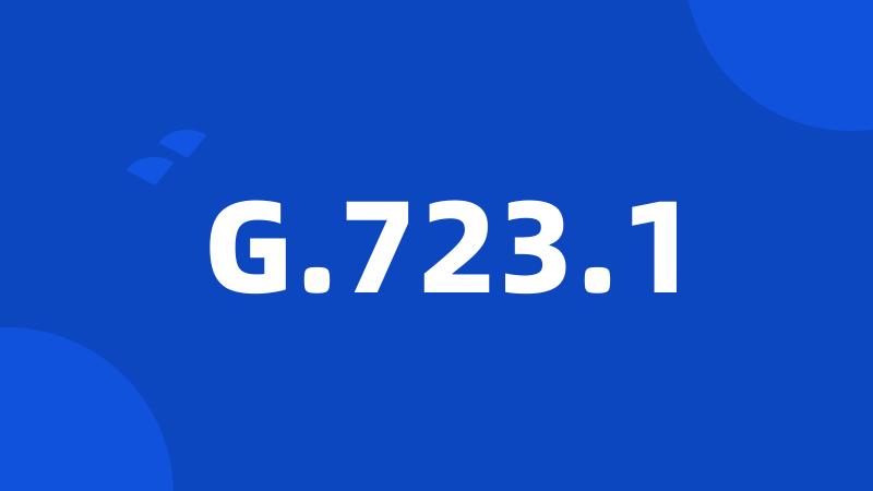 G.723.1